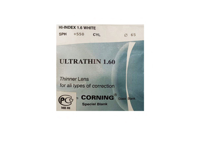 Линзы для очков Corning Ultrathin 1.6 Glass