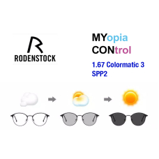Фотохромные линзы для очков Rodenstock MYCON 1.67 Colormatic 3 SPP2 Chestnut Brown