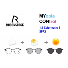 Фотохромные линзы для очков Rodenstock MYCON 1.6 Colormatic 3 SPP2 Chestnut Brown