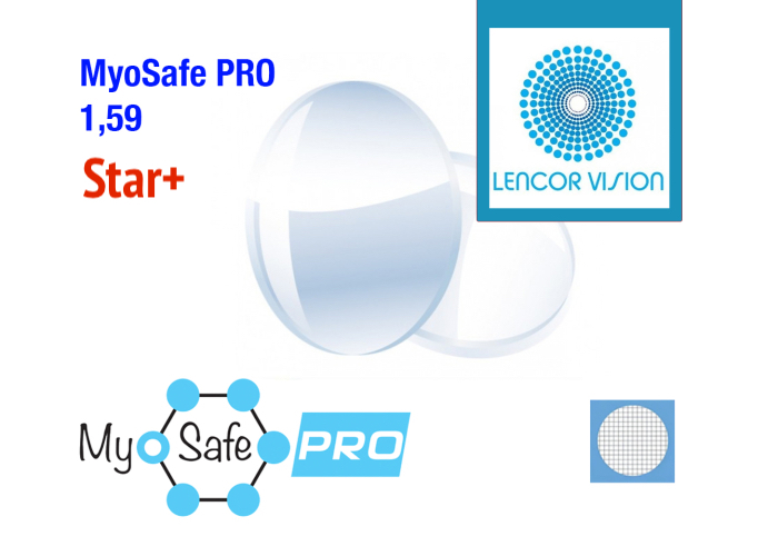 Линзы для очков Lencor MyoSafe PRO Star+ 1.59
