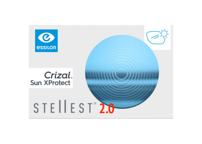 Линзы для очков Essilor Stellest 2.0 Tint Crizal Sun XProtect